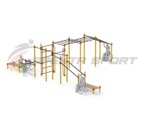 Купить Спортивный комплекс для инвалидов-колясочников WRK-D23_76mm в Порхове 